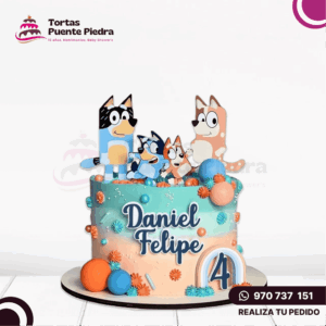 Torta de Bluey de 1 piso