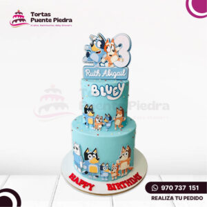 Torta de Bluey de 2 pisos