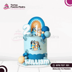 Torta de Bluey de 1 piso